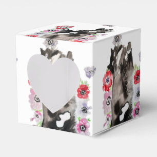 Tuxedo Cat Black White Cats Birthday Favor Boxes