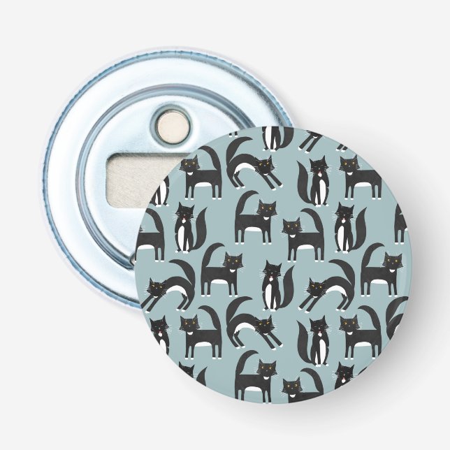 Tuxedo Cat Bottle Opener (Front)