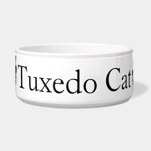 Tuxedo Cat Cat Bowl