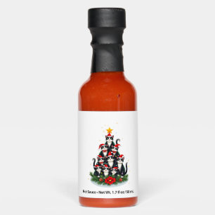 Tuxedo Cat Christmas Tree Tuxedo Cat Lights Xmas M Hot Sauces