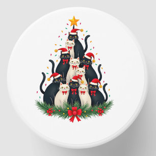 Tuxedo Cat Christmas Tree Tuxedo Cat Lights Xmas M Mini Candle Favors