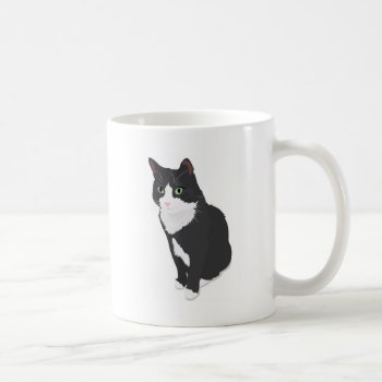 Tuxedo Cat Coffee Mug by MadeByLAB at Zazzle