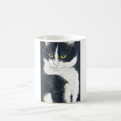 Tuxedo cat coffee mug