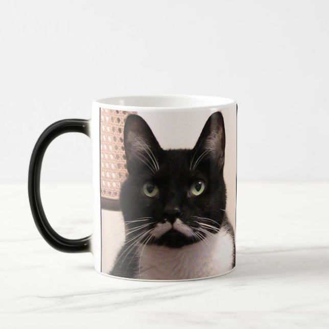 Tuxedo Cat Color Morph Mug (Left)
