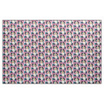 Tuxedo Cat Colorful Fabric