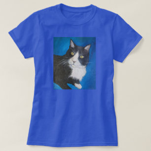 Tuxedo Cat Cool Pet Clothing Custom Art Shirt