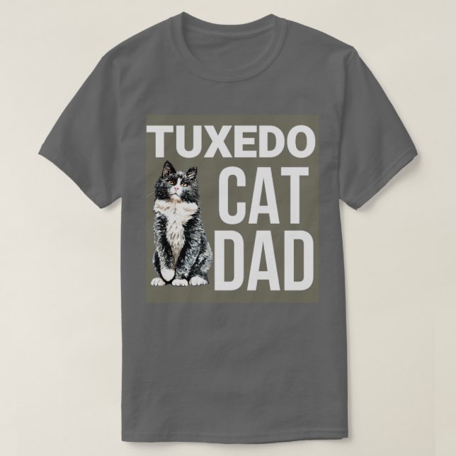 TUXEDO CAT DAD T-Shirt (Design Front)