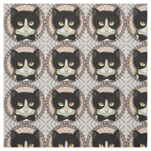 Tuxedo Cat Fabric