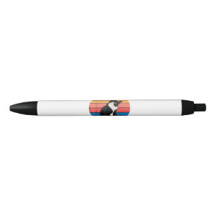 Tuxedo Cat Gift Retro Colors for Animal Lovers Pen