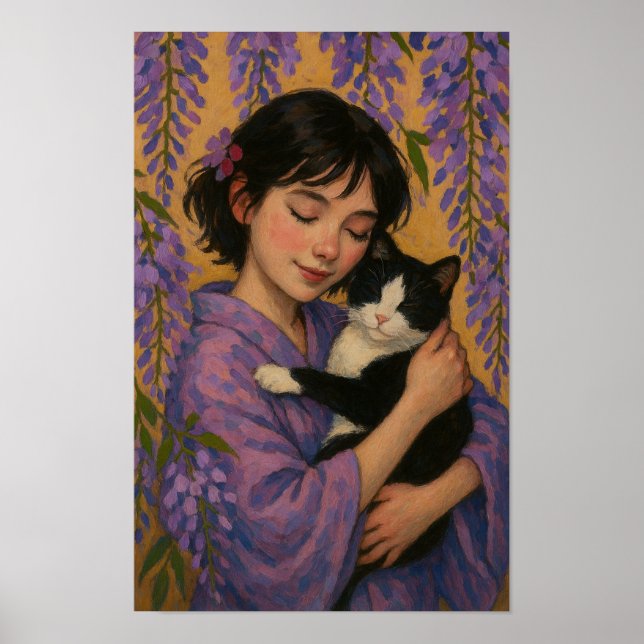Tuxedo Cat Girl                                    Poster (Front)