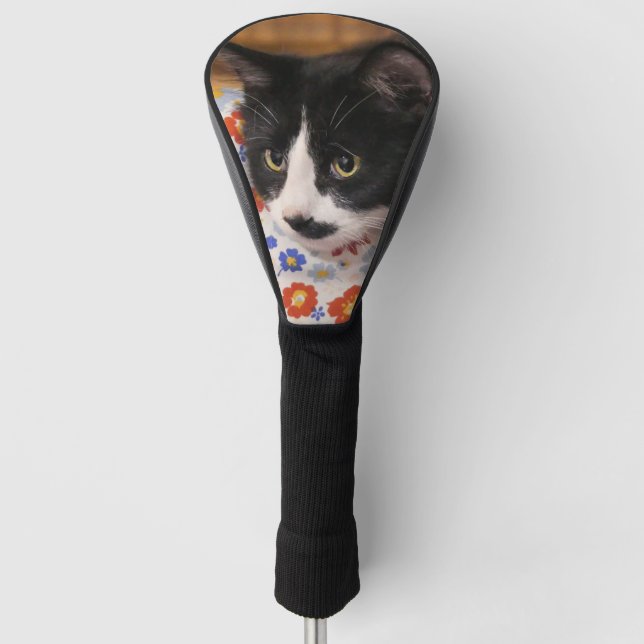 Tuxedo Cat  Golf Head Cover (Front)
