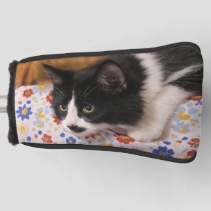 Tuxedo Cat Golf Head Cover