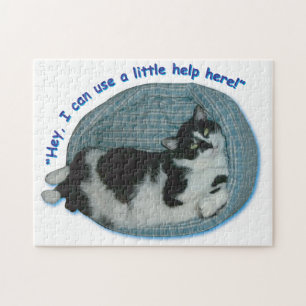 Tuxedo Cat Humor Jigsaw Puzzle