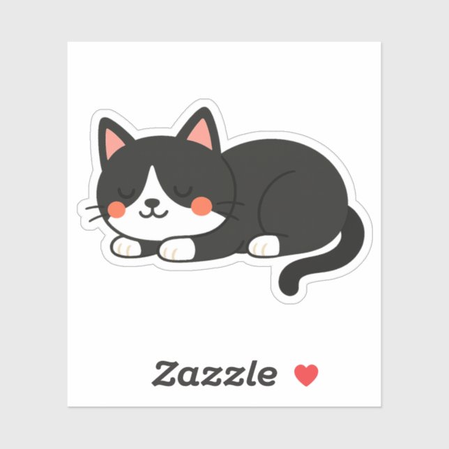 Tuxedo Cat in Dreamland Sticker (Sheet)