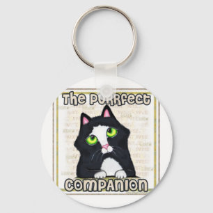 Tuxedo Cat Keychain