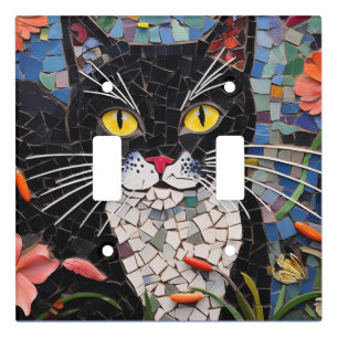 Tuxedo Cat Light Switch Cover