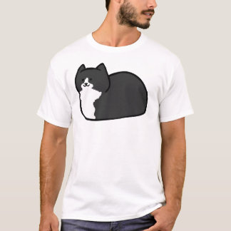 Tuxedo Cat Loaf Sticker T-Shirt