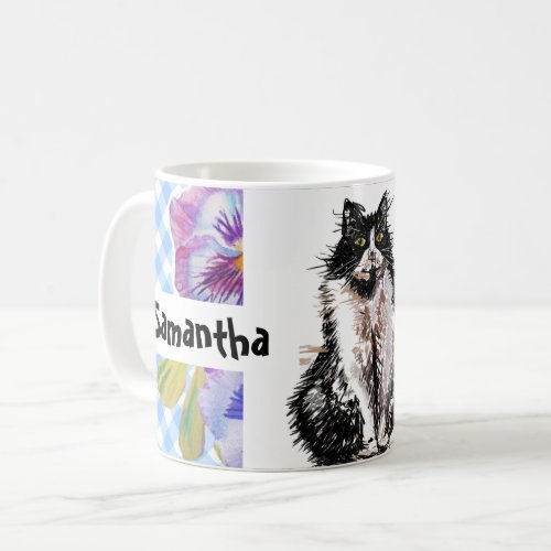 Tuxedo Cat Love You Black and White Cats Magnet Coffee Mug