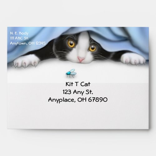 Tuxedo Cat Lover Envelope
