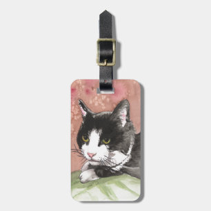 Tuxedo Cat Luggage Tag