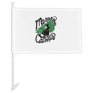 Tuxedo Cat Meowy Christmas Cat Catmas Car Flag