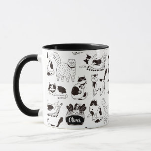 Tuxedo Cat Mug Cup