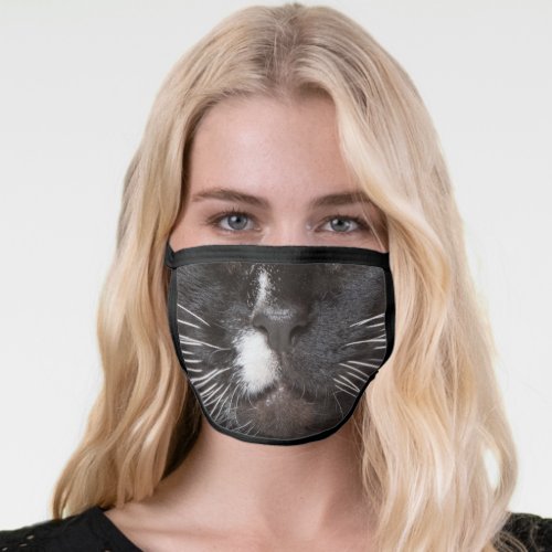 Tuxedo Cat Nose Face Mask