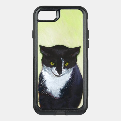 Tuxedo Cat Painting _ Cute Original Cat Art OtterBox Commuter iPhone SE87 Case