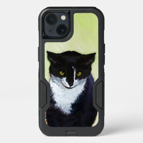 Tuxedo Cat Painting _ Cute Original Cat Art iPhone 13 Case