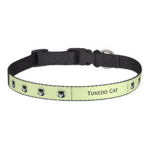 Tuxedo Cat Painting - Cute Original Cat Art Pet Co Pet Collar