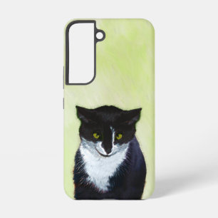 Tuxedo Cat Painting - Cute Original Cat Art Samsung Galaxy S22 Case