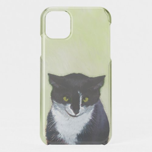 Tuxedo Cat Painting _ Cute Original Cat Art iPhone 11 Case