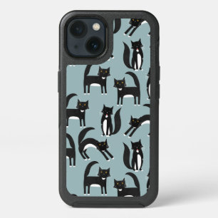 Tuxedo Cat Pattern iPhone 13 Case