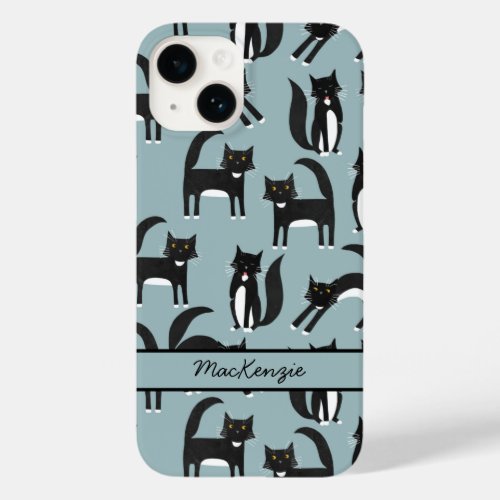 Tuxedo Cat Personalized Case_Mate iPhone 14 Case