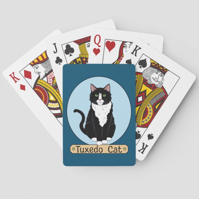 Tuxedo Cat Poker Cards (Back)