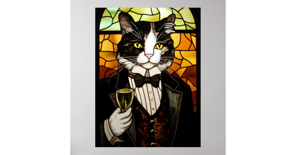 Tuxedo Cat Poster | Zazzle