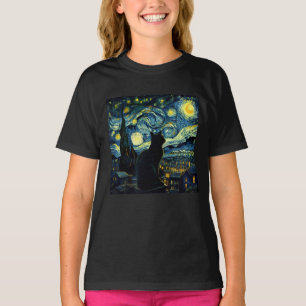 Tuxedo Cat Starry Night Tuxedo Cat Owner T-Shirt