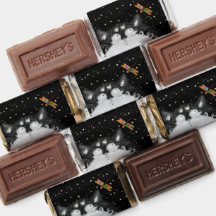 Tuxedo Cat Surprised by Dragonfly Hershey's Miniatures