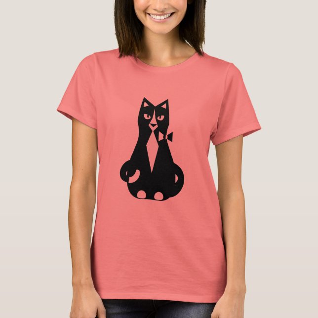 Tuxedo Cat T-Shirt (Front)