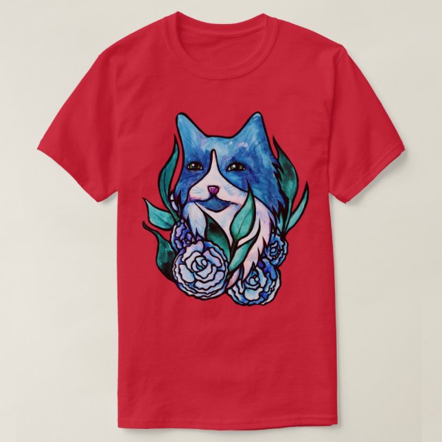 Tuxedo Cat T-Shirt (Design Front)