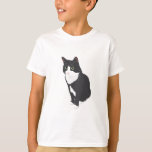 Tuxedo Cat T-shirt at Zazzle