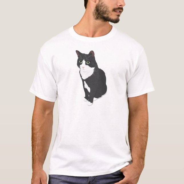 Tuxedo Cat T-Shirt (Front)