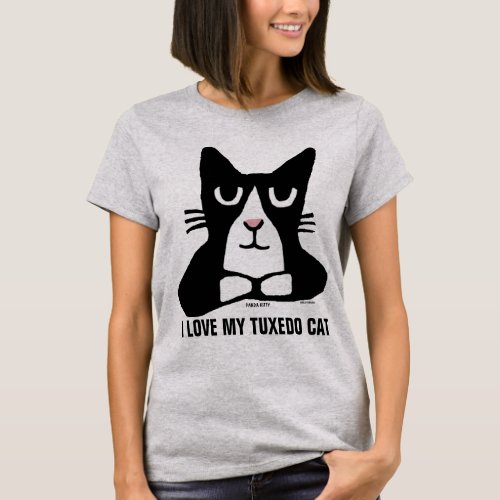 TUXEDO CAT t_shirts PANDA KITTY T_Shirts