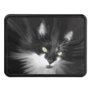 Tuxedo Cat Trailer Hitch Cover