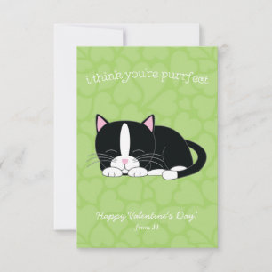 Tuxedo Cat Valentines Invitation