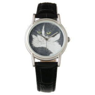 Tuxedo cat watch