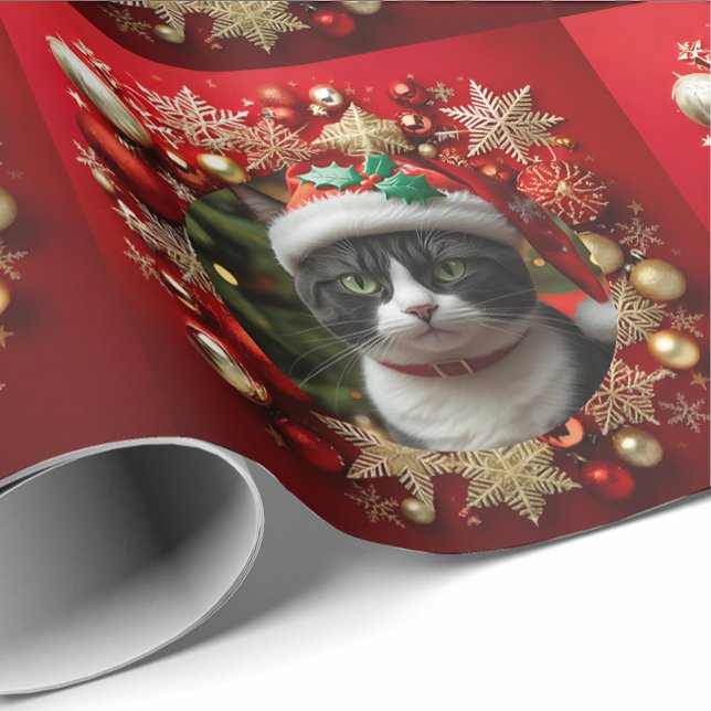 Tuxedo cat wrapping paper (Creator Uploaded)