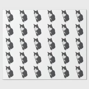 Tuxedo Cat Wrapping Paper