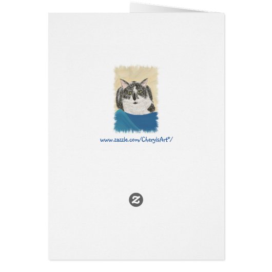 Tuxedo Cats Bookmark Reader Gift Cards (Back)