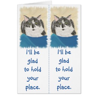 Tuxedo Cats Bookmark Reader Gift Cards